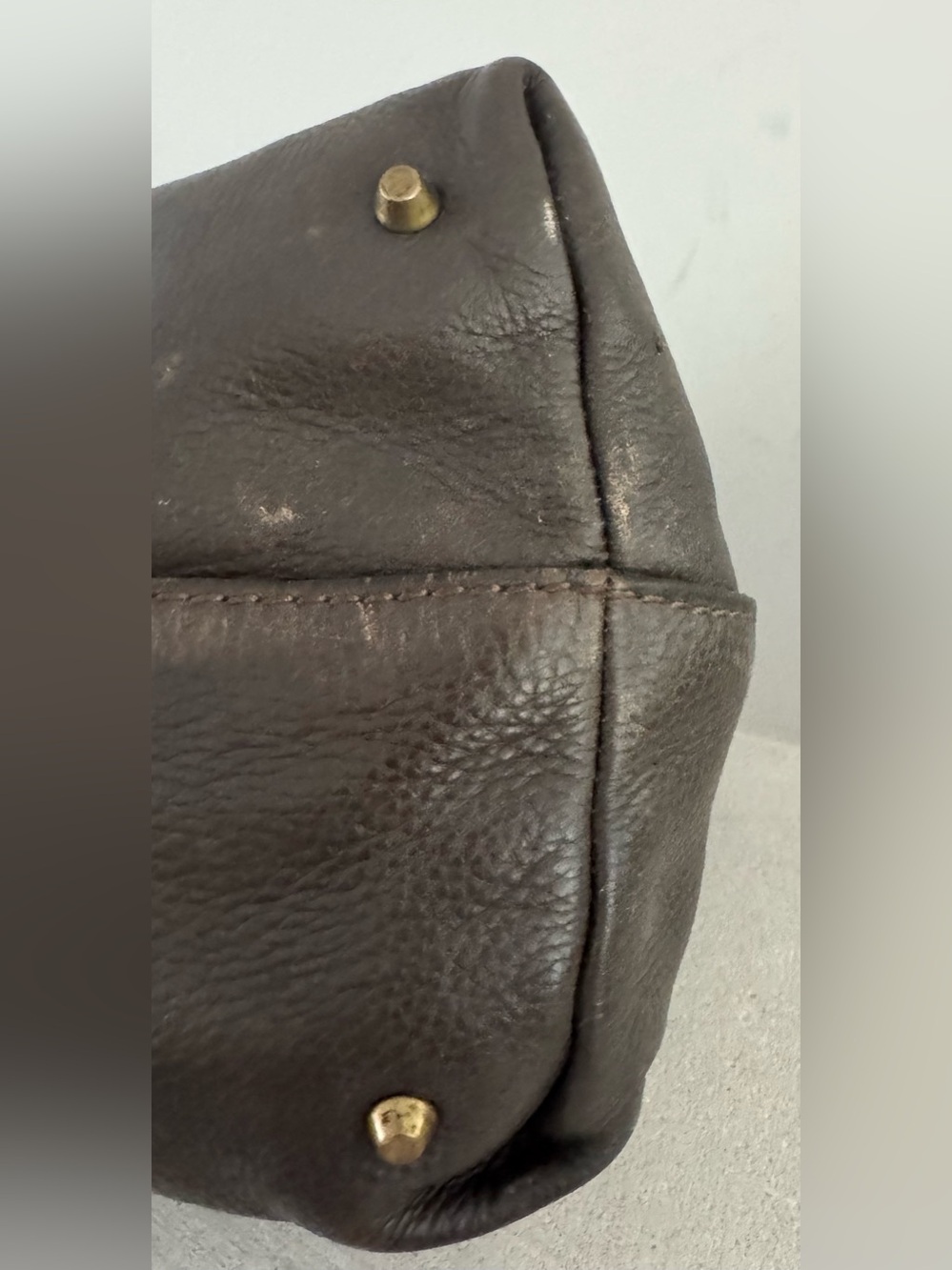 CHLOE Paddington Brown Leather Satchel Bag Vintage Large No Lock - Picture 9 of 11